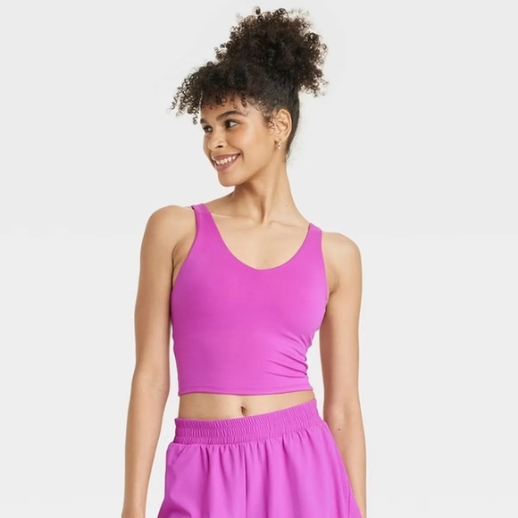 all in motion Other - All in Motion women’s XL bra top flex vneck pink purple quick dry UPF NWT